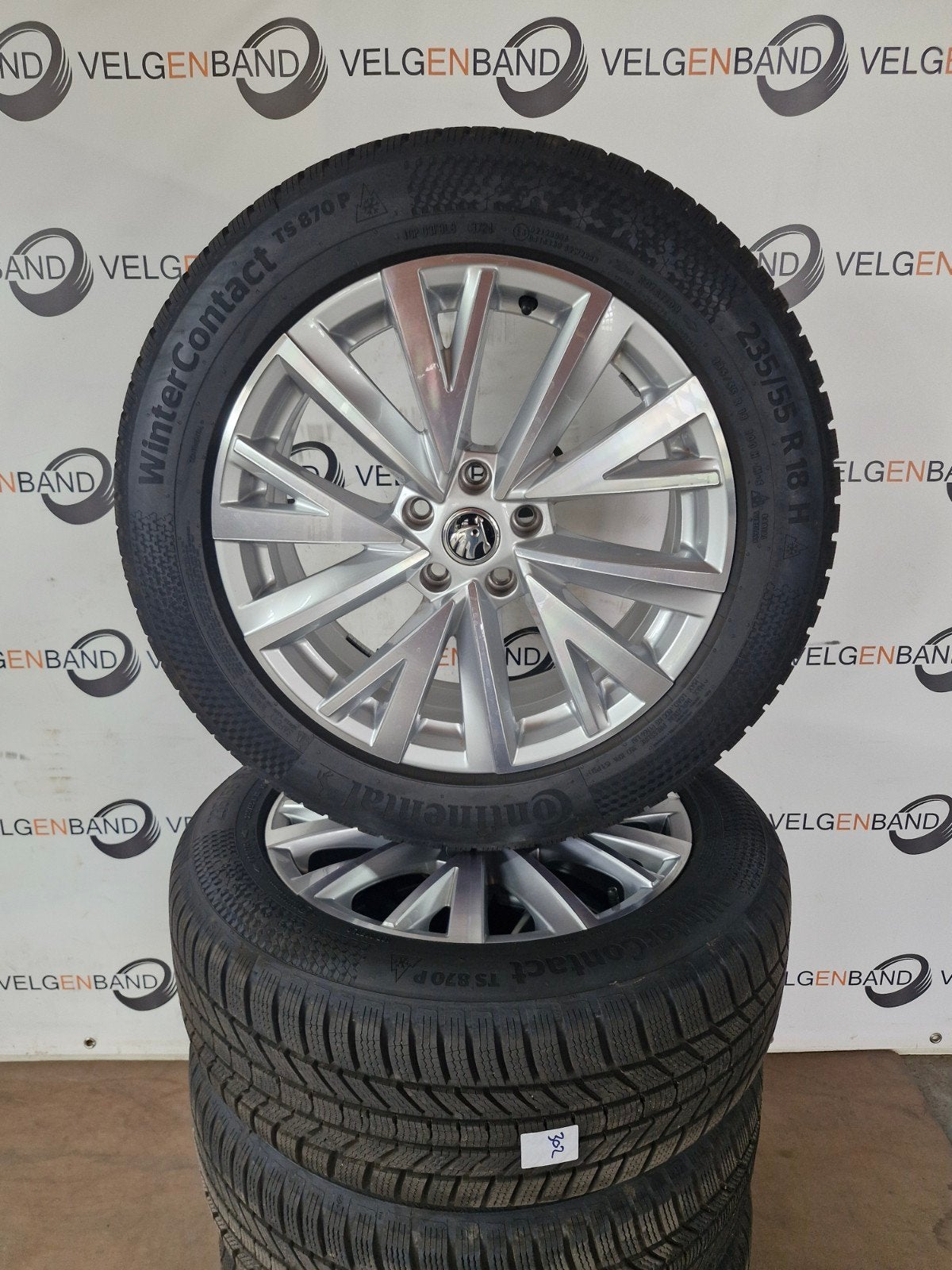 Winterset Skoda Kodiaq 5x112 235 55 18 winterbanden tiguan, Auto-onderdelen, Banden en Velgen, Ophalen, 18 inch, Gebruikt, .