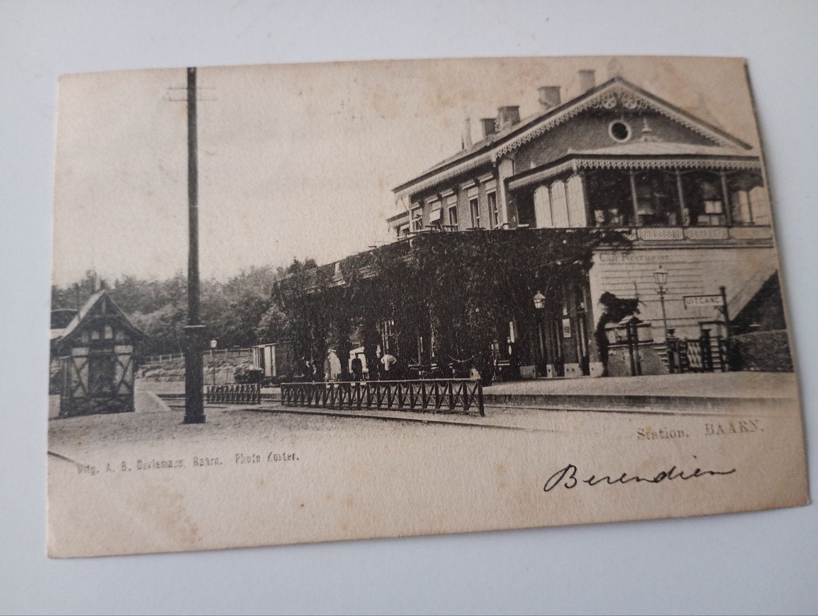 Baarn Station 1903, Verzamelen, Ophalen of Verzenden, Voor 1920, Gelopen, Utrecht