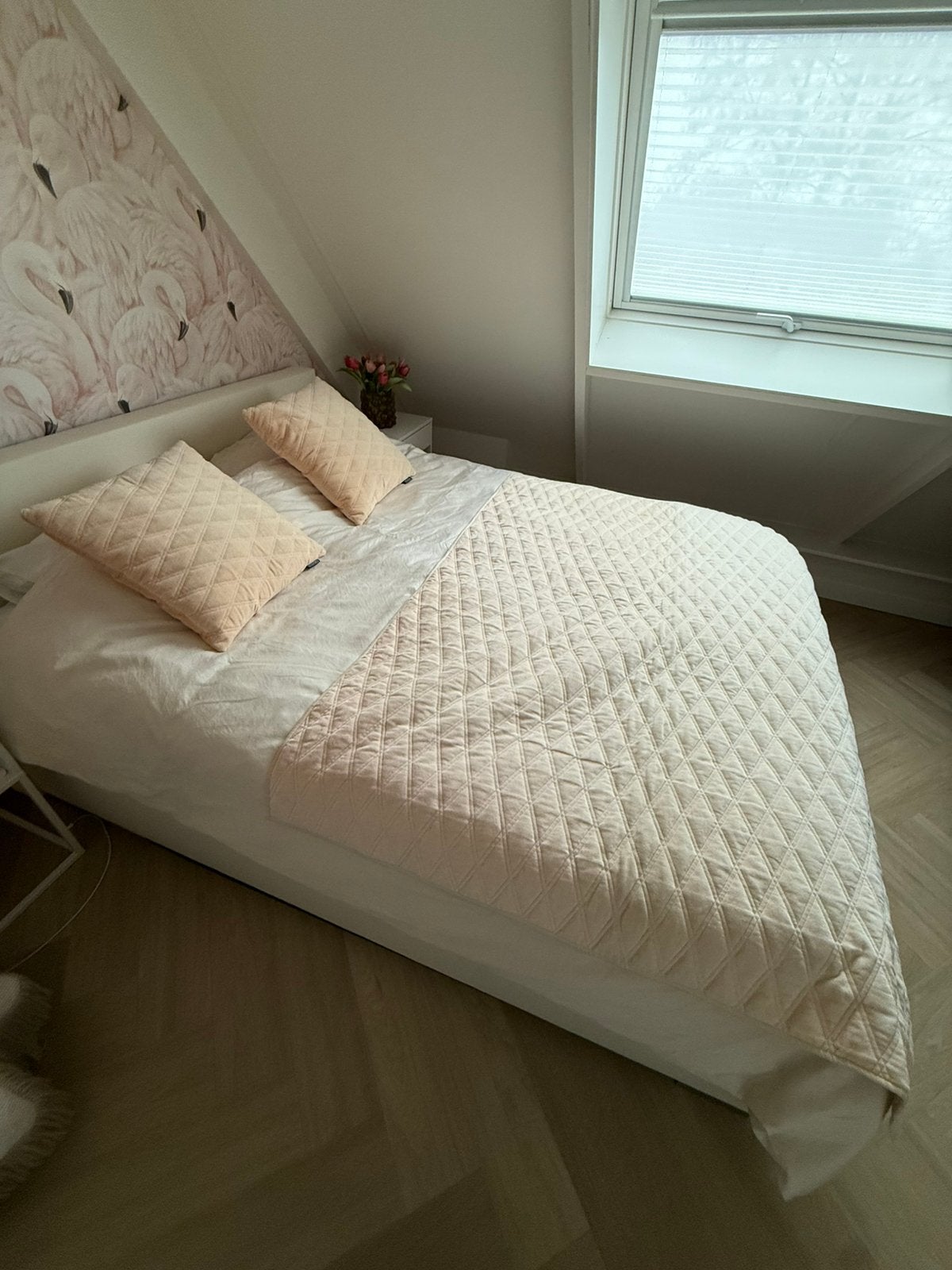 Lifestyle plaid en 2 kussens roze, Verzenden, Zo goed als nieuw