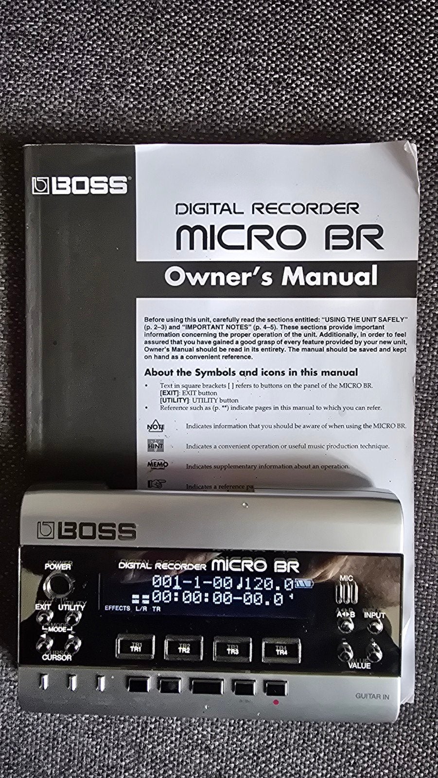 Boss Micro BR Digitale Recorder met Handleiding, Ophalen of Verzenden, Zo goed als nieuw
