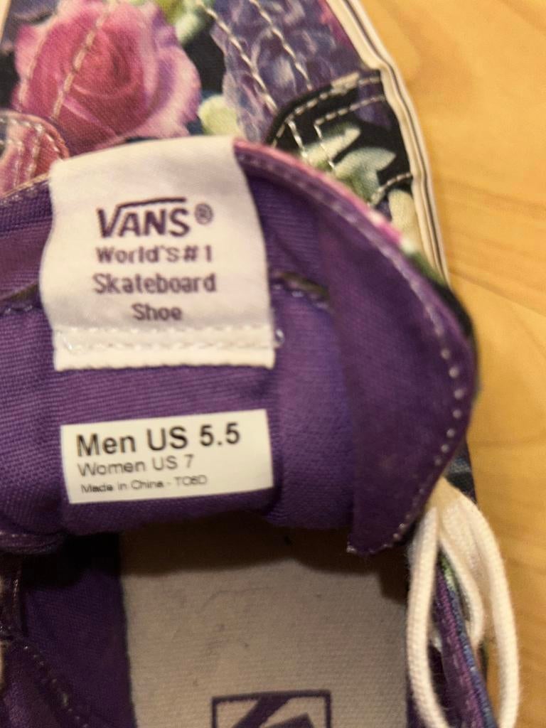 Vans Skateboard Schoenen met Bloemenprint maat 39, Ophalen of Verzenden, Gedragen, Sneakers of Gympen