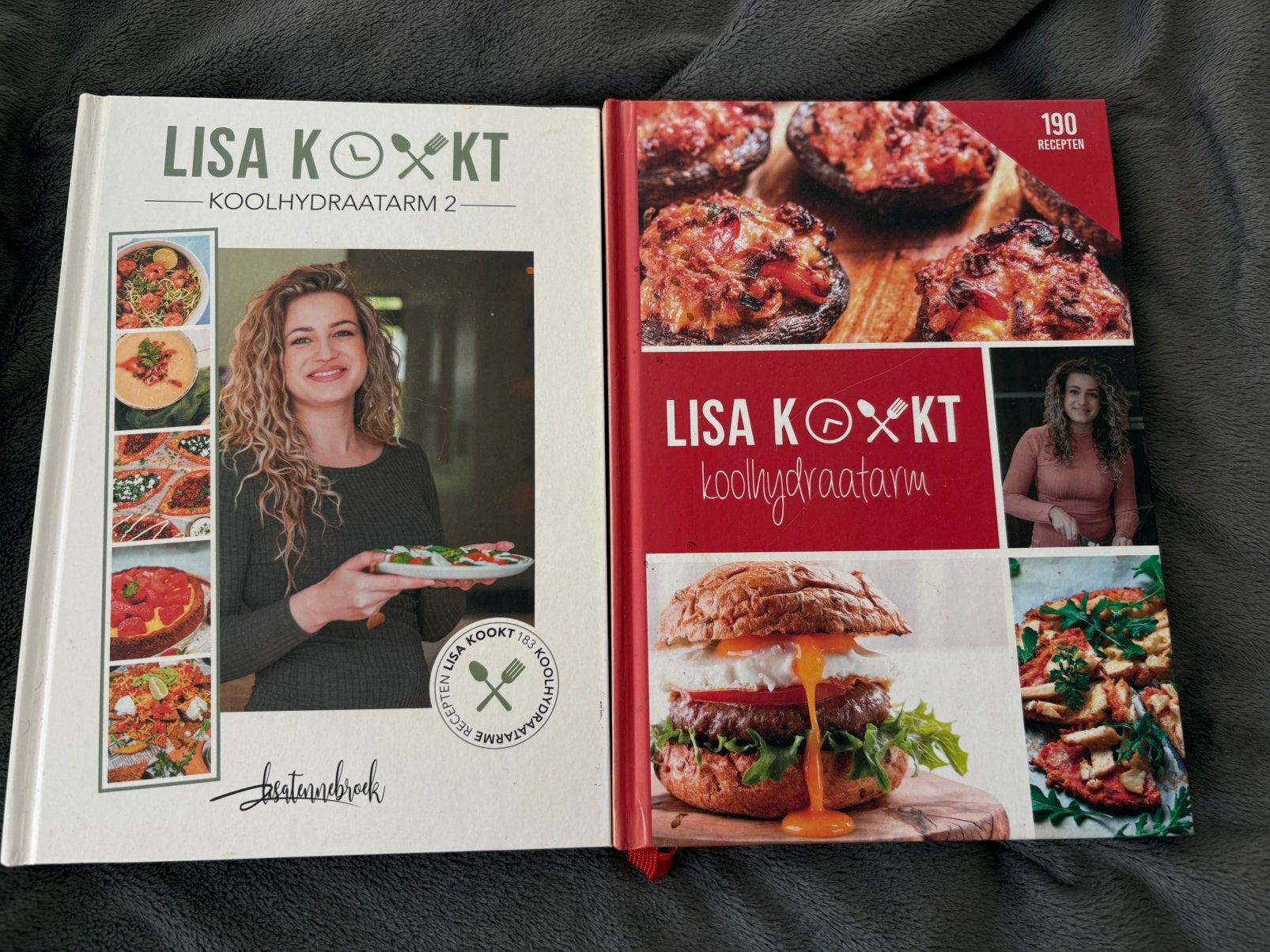 Lisa Tennebroek. Lisa kook koolhydraatarm deel 1 en 2, Ophalen of Verzenden, Zo goed als nieuw, Dieet en Voeding