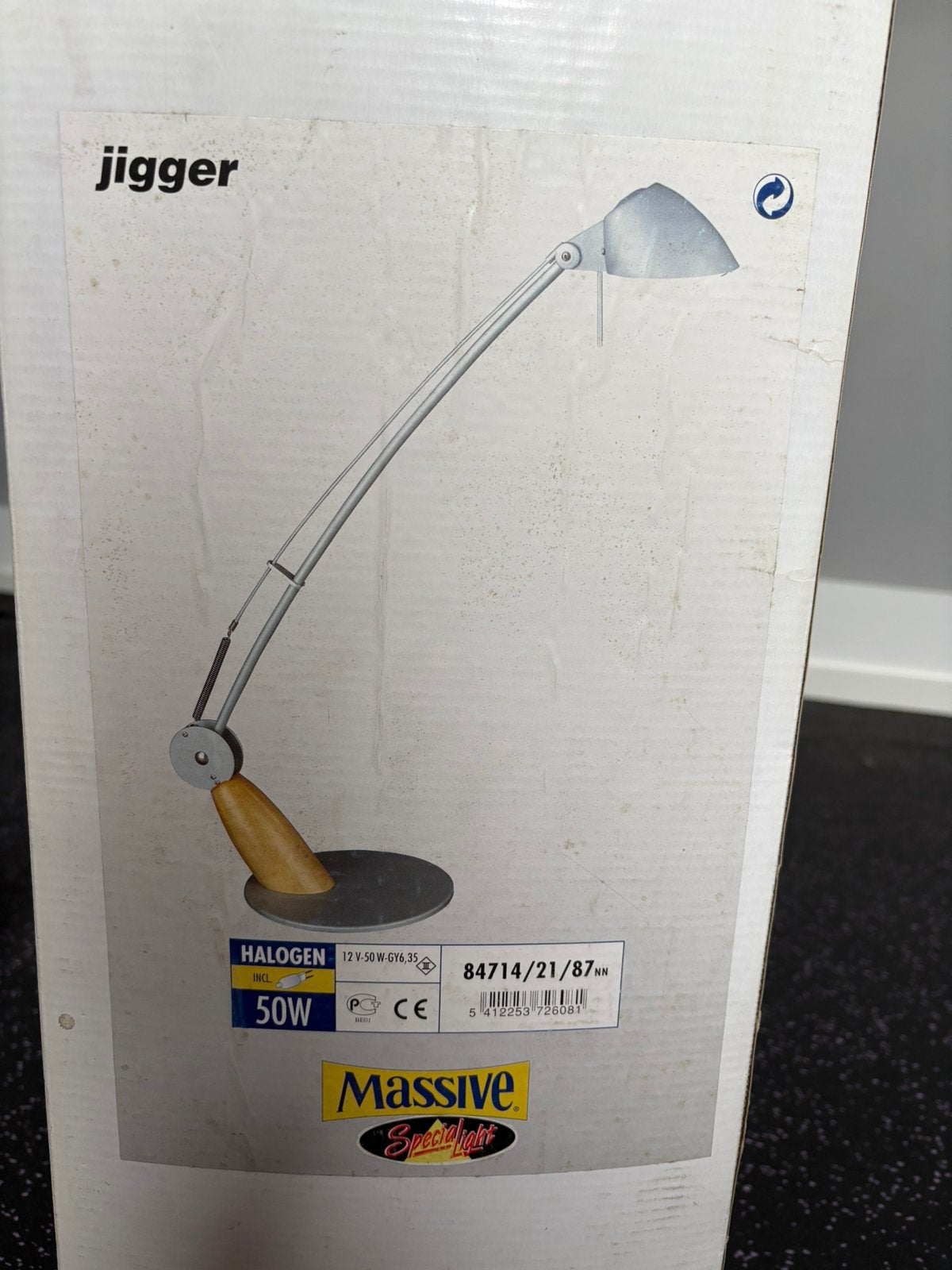 Massive Jigger bureaulamp (halogeen) - Nieuw in doos, Ophalen of Verzenden, Nieuw, Metaal