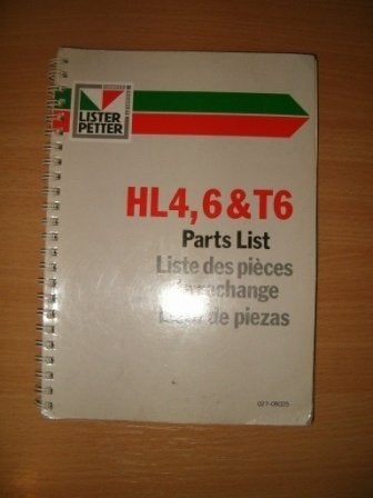 Onderdelenboek Petter Lister HL4, 6 & T6, Ophalen of Verzenden, Gelezen, Tractor en Landbouw
