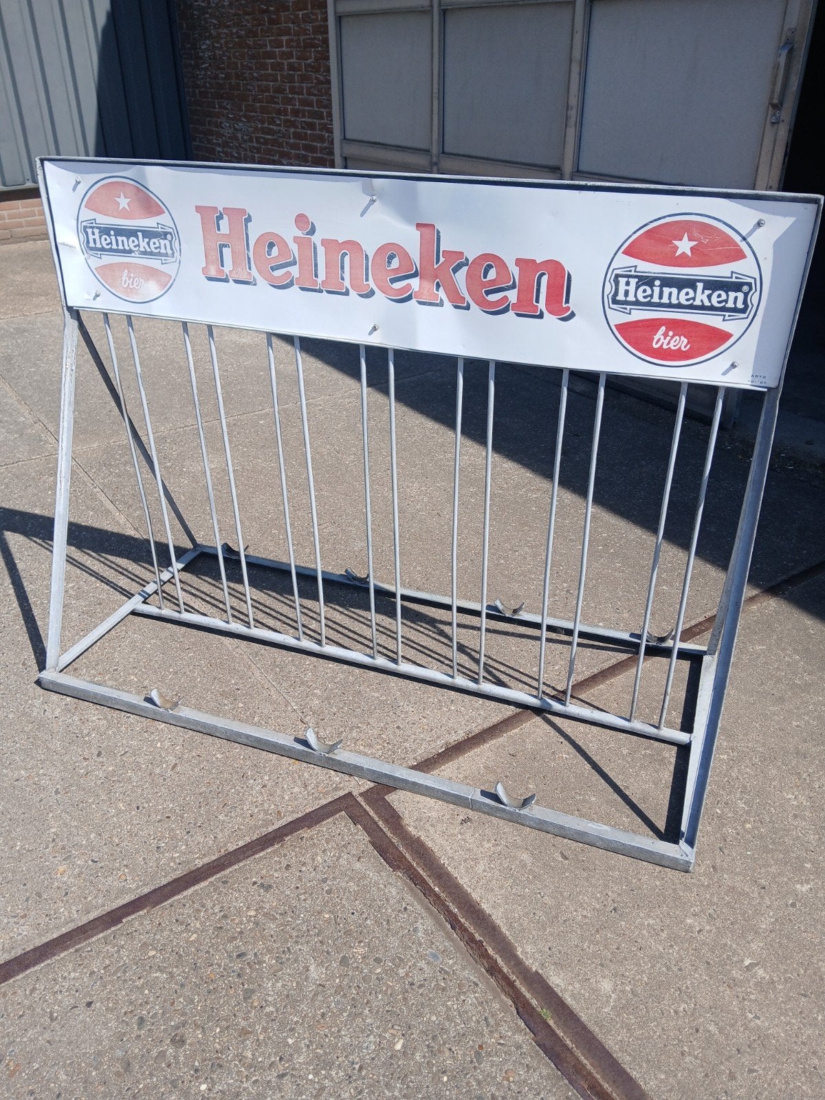 Heineken fietsenrek, Ophalen