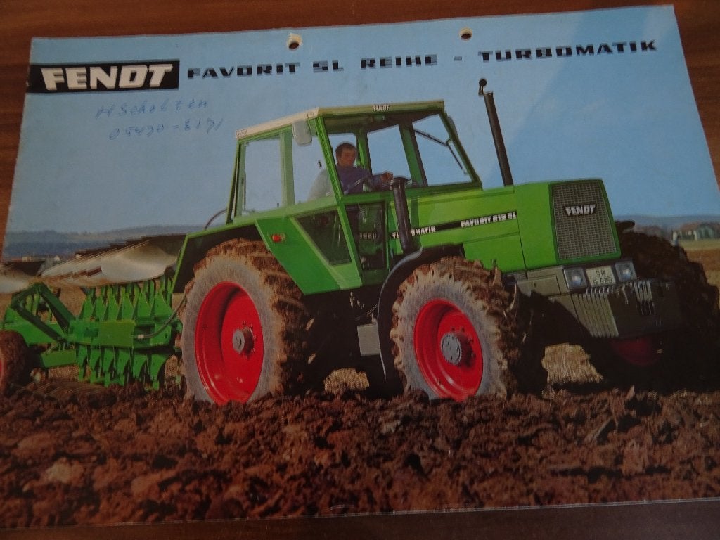 Fendt Favoritv SL Reihe Turbomatik folder, Ophalen, Gelezen, Folder