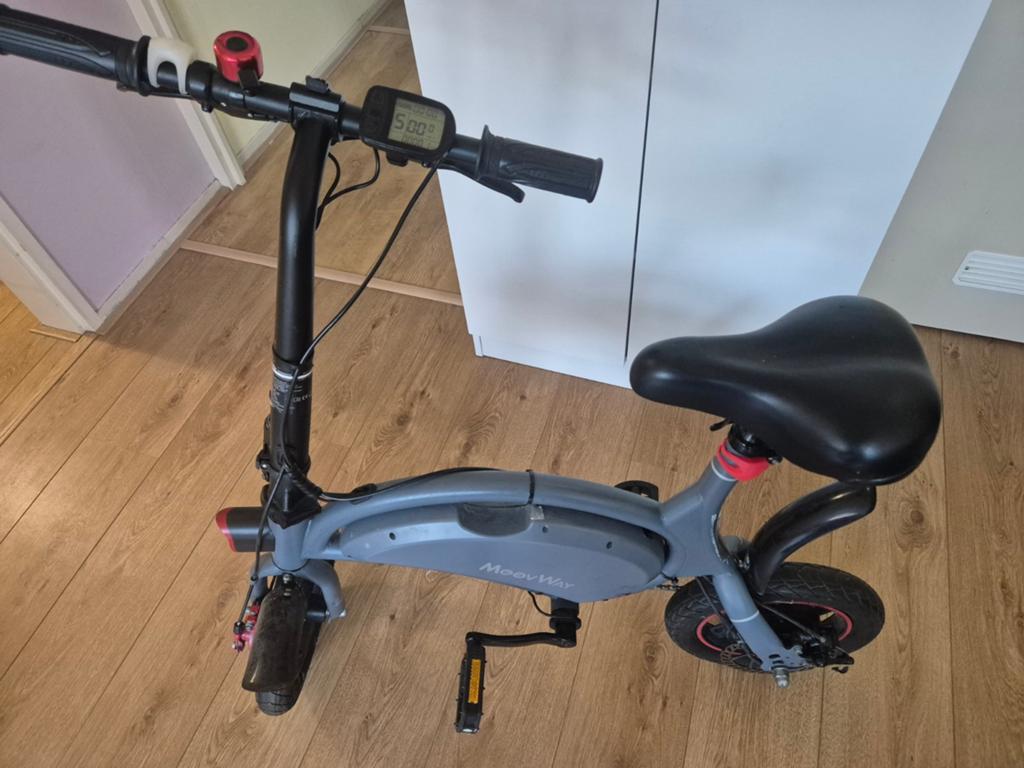 MoovWay Opvouwbare Elektrische Fiets, 20 inch of meer, Gebruikt, Velgrem, Totaal opvouwbaar