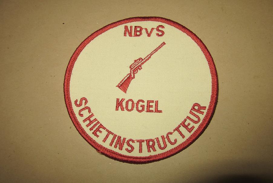 NBvS kogel embleem schietinstructeur, Verzenden, Overige soorten, Nederland, Embleem of Badge