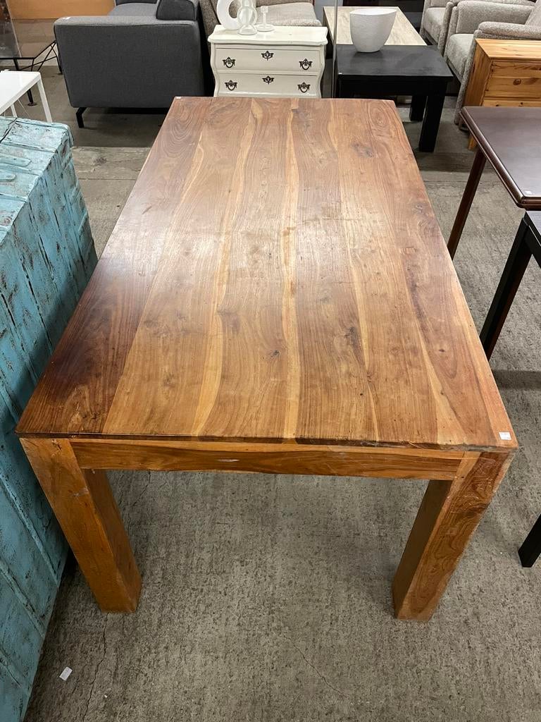 Teakhouten eettafel H76B180D91cm, Ophalen