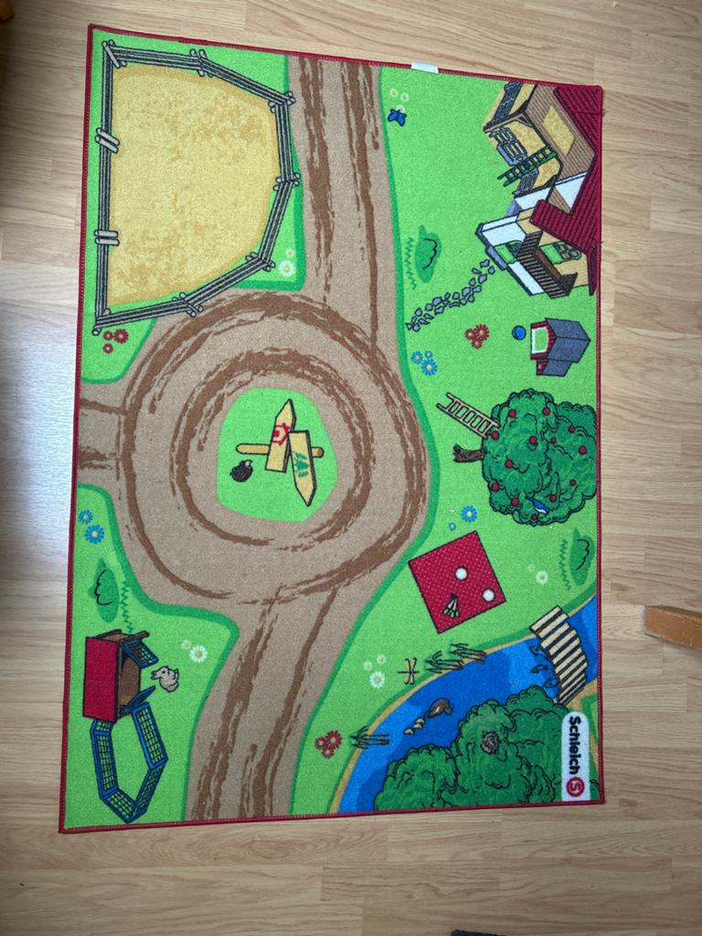 Schleich speelmat boerderij - Zo goed als nieuw, Ophalen, Zo goed als nieuw, Jongen of Meisje