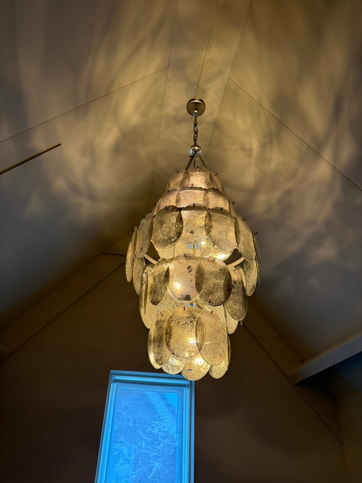 Flamant Ridgwell Large hanglamp design lamp met glazen discs, Ophalen, Zo goed als nieuw