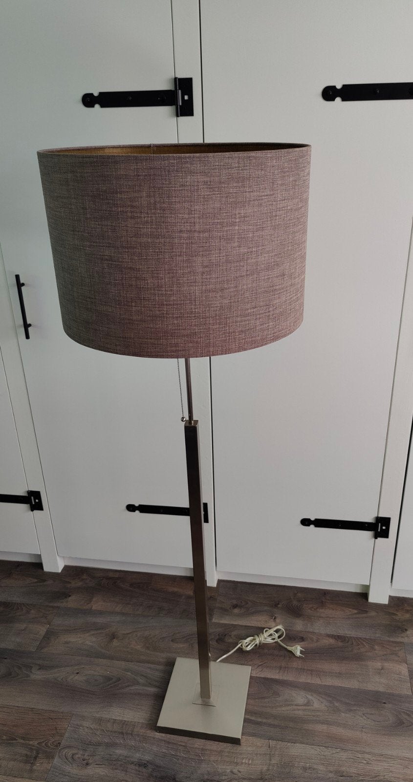 Complete Lampenset Highlight: Staand, Tafel & Hanglamp Taupe, Ophalen, Gebruikt, Overige fittingen, Textiel