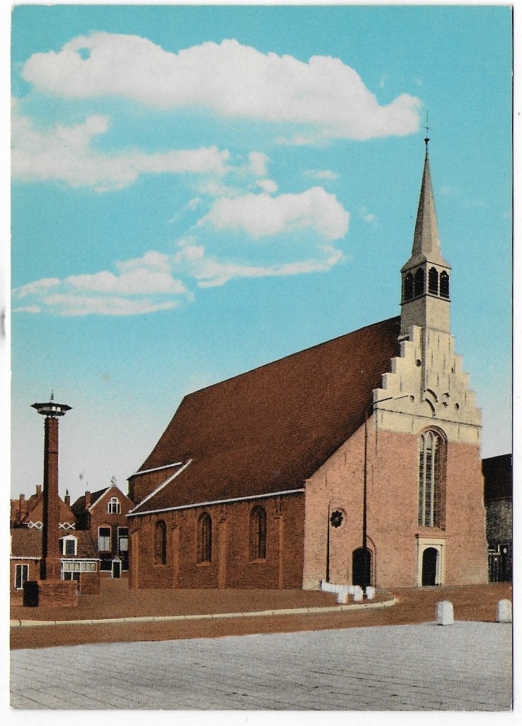 Dokkum Ned Herv Kerk Ongelopen Ansichtkaart (B8233 ), Ophalen of Verzenden, Voor 1920, Ongelopen