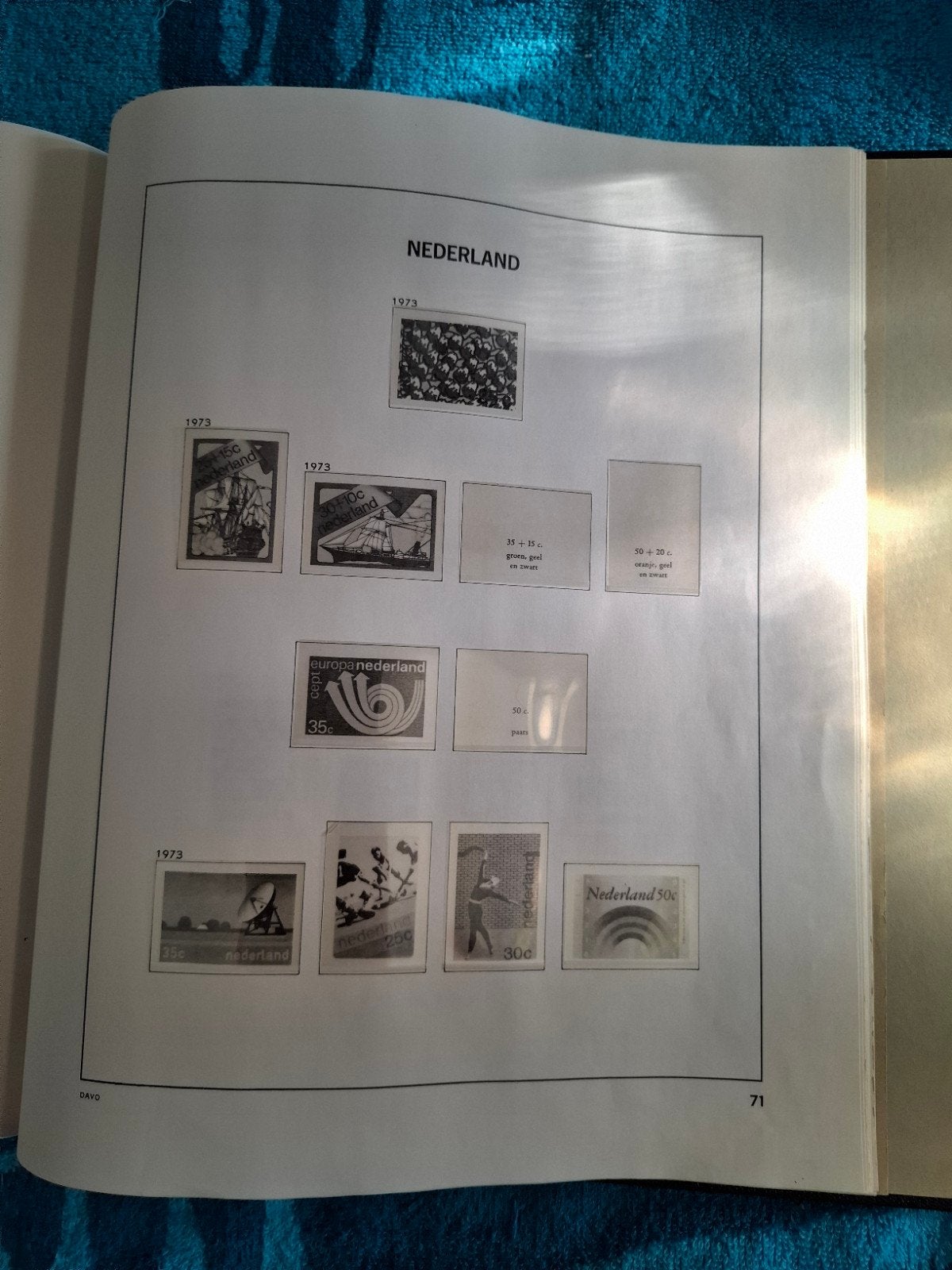 1298 Davo Nederland III Leeg 1970/1986 Met Klemstroken (3/3), Ophalen of Verzenden, Verzamelalbum