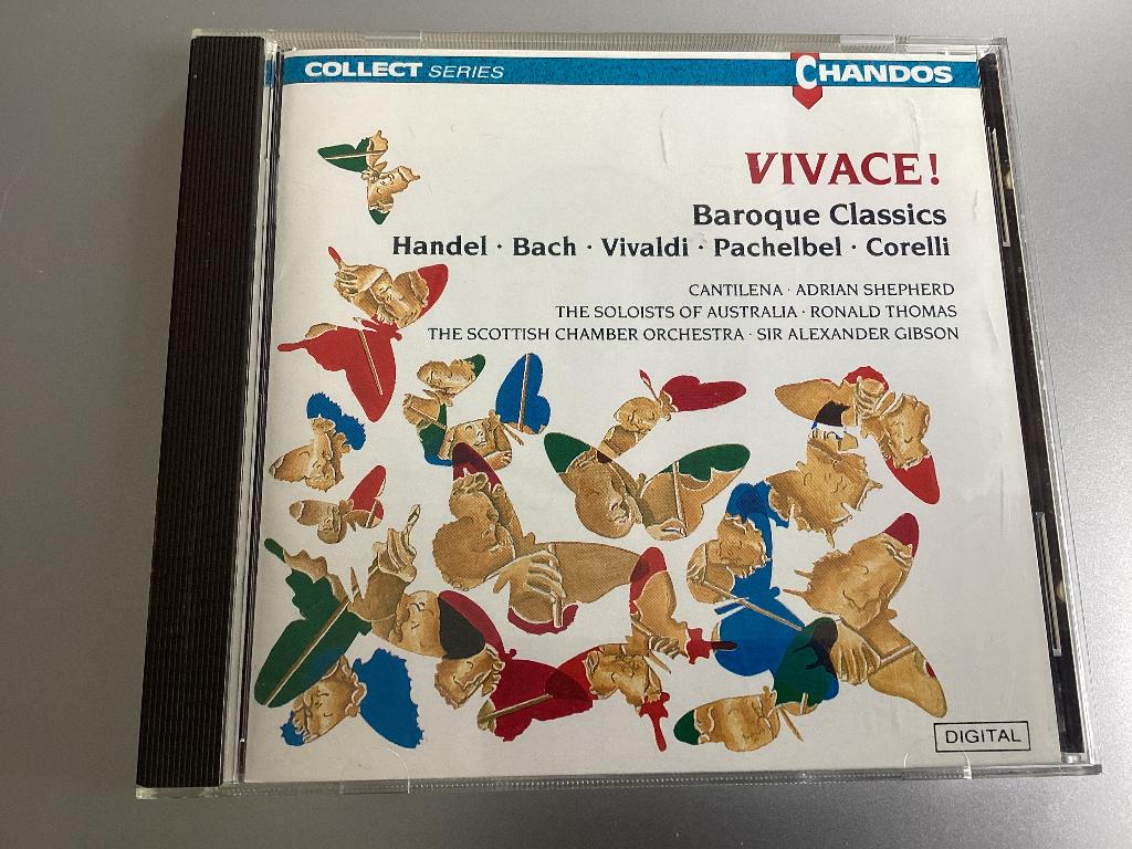 Vivace! Baroque classics Cantilena Shepherd CD, Ophalen of Verzenden, Barok, Gebruikt, Overige typen