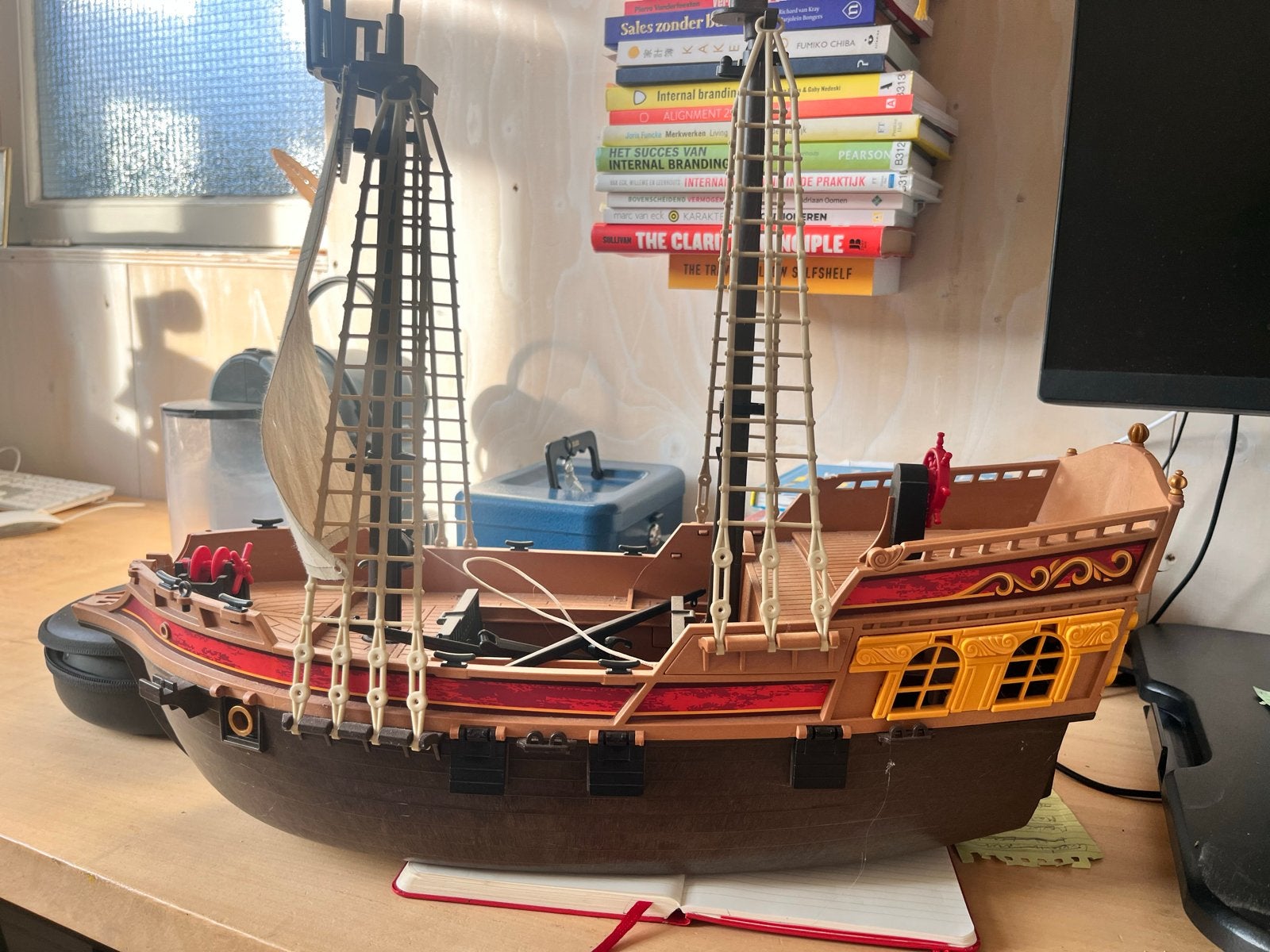 Playmobil Piratenschip 5135 - Compleet en in goede staat, Pirates, Gebruikt, Complete set, Ophalen of Verzenden