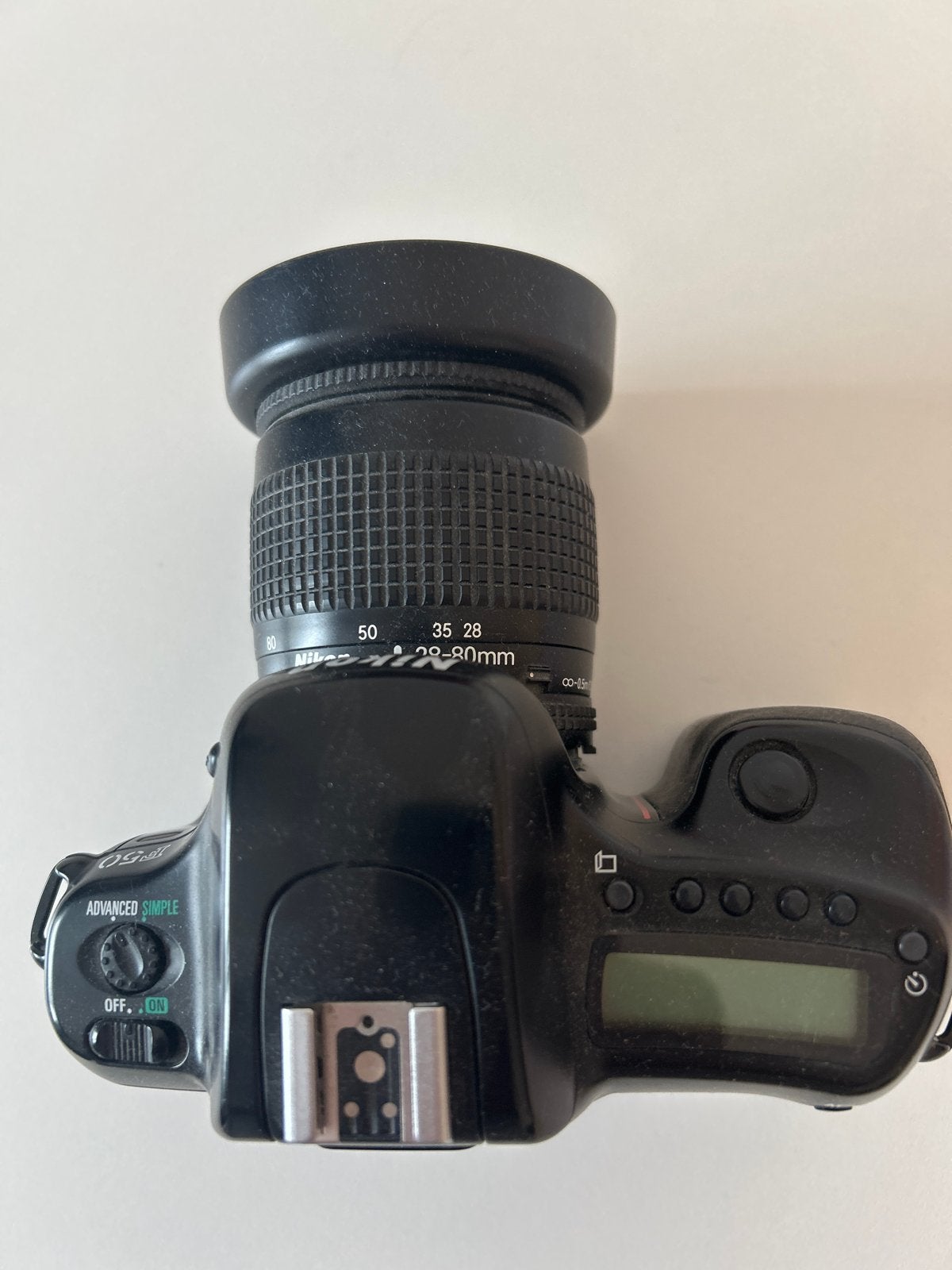 Nikon F50 Spiegelreflexcamera met AF Nikkor 28-80mm lens, Ophalen of Verzenden, Gebruikt, Spiegelreflex, Nikon