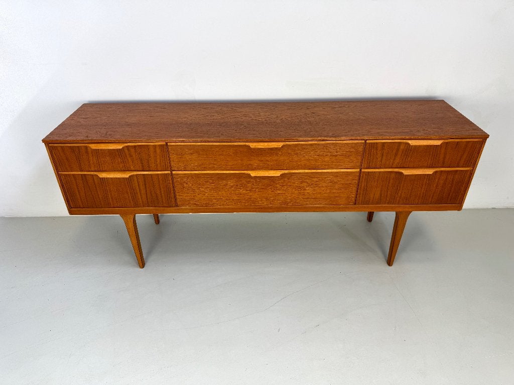 Vintage dressoir Austinsuite., Ophalen of Verzenden, Zo goed als nieuw, 25 tot 50 cm, 150 tot 200 cm