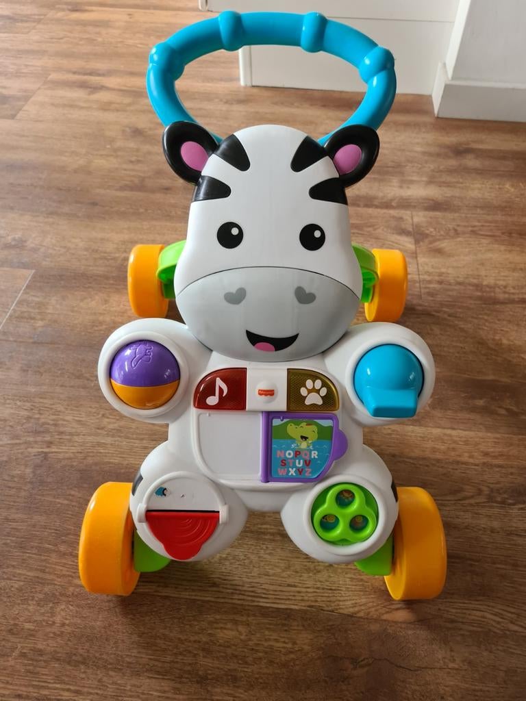 Loopwagen Fisher-Price Zebra - Gebruikt, goede staat, Ophalen of Verzenden, Gebruikt, Overige typen, Met wieltjes
