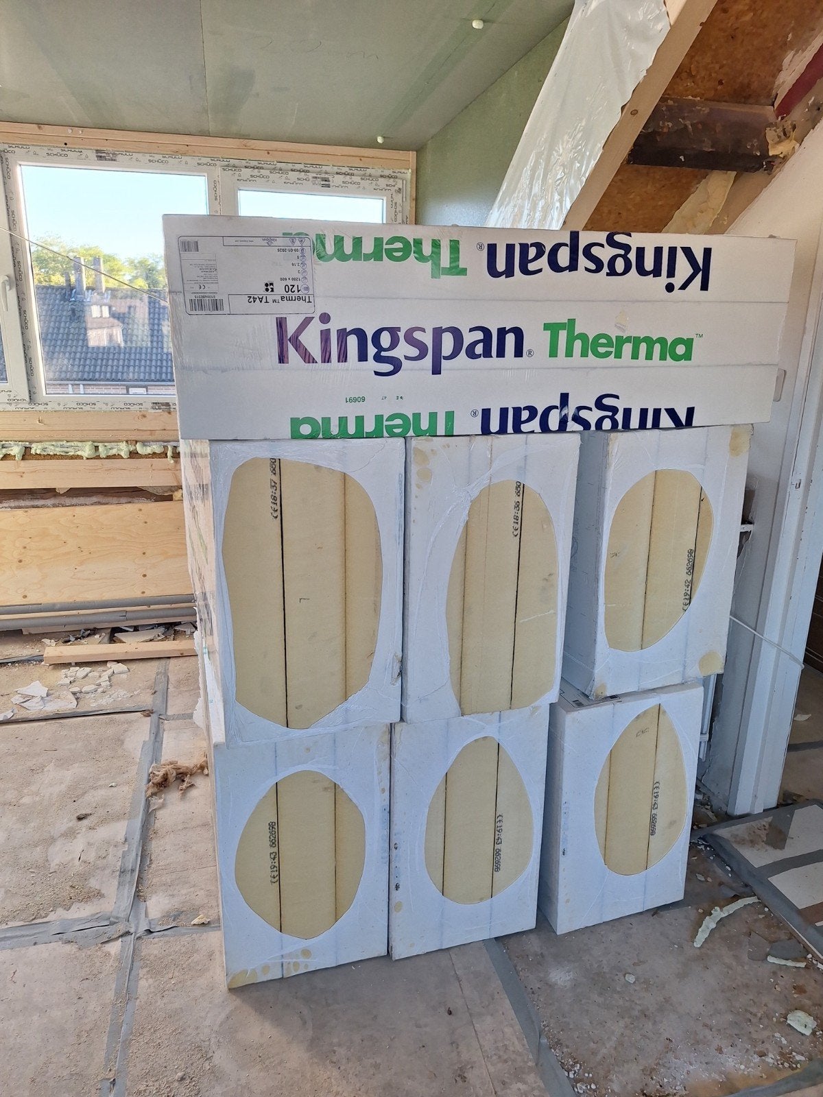 21 nieuwe Kingspan Therma TA42 PIR-isolatieplaten 120 mm | 1, Ophalen, Nieuw, Hardschuim (Pir), 15 m² of meer