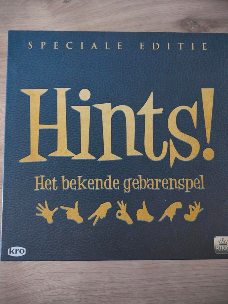 Hints! Het bekende gebarenspel - Speciale Editie, Vijf spelers of meer, Ophalen, Gebruikt, KRO / King