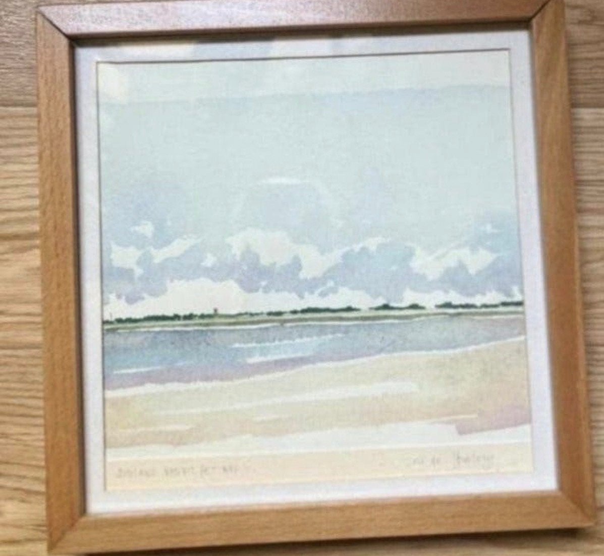 Ameland van uit het wad …Gesigneerd, Ophalen of Verzenden