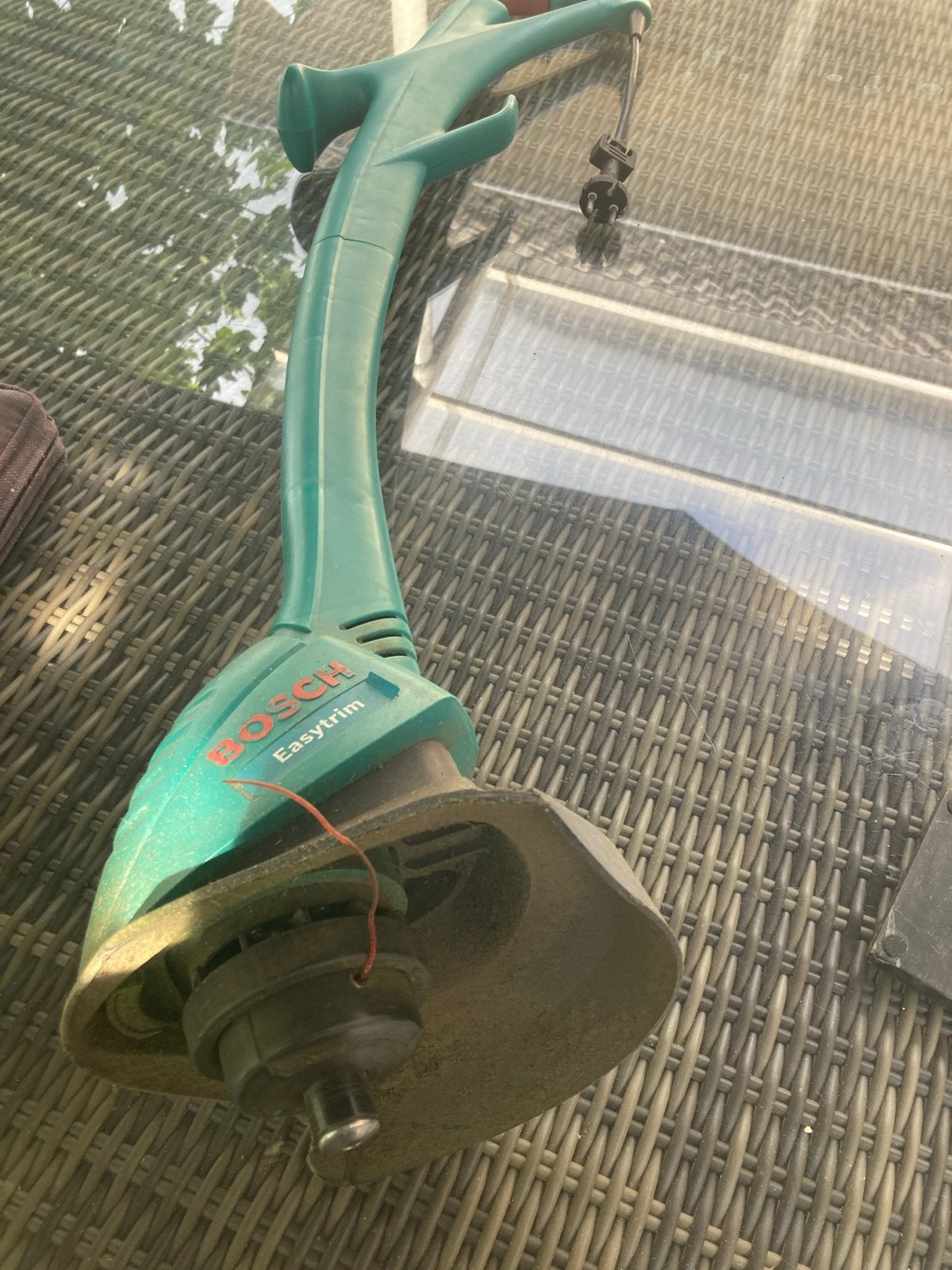 Bosch Easytrim elektrische grastrimmer, Tuin en Terras, Grasmaaiers, Ophalen, Gebruikt, Elektrische grasmaaier
