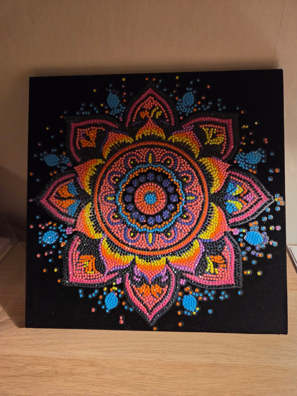 Diamond Painting Mandala Canvas - Kleurrijk en Uniek, Ophalen, Minder dan 50 cm, Nieuw, Schilderij