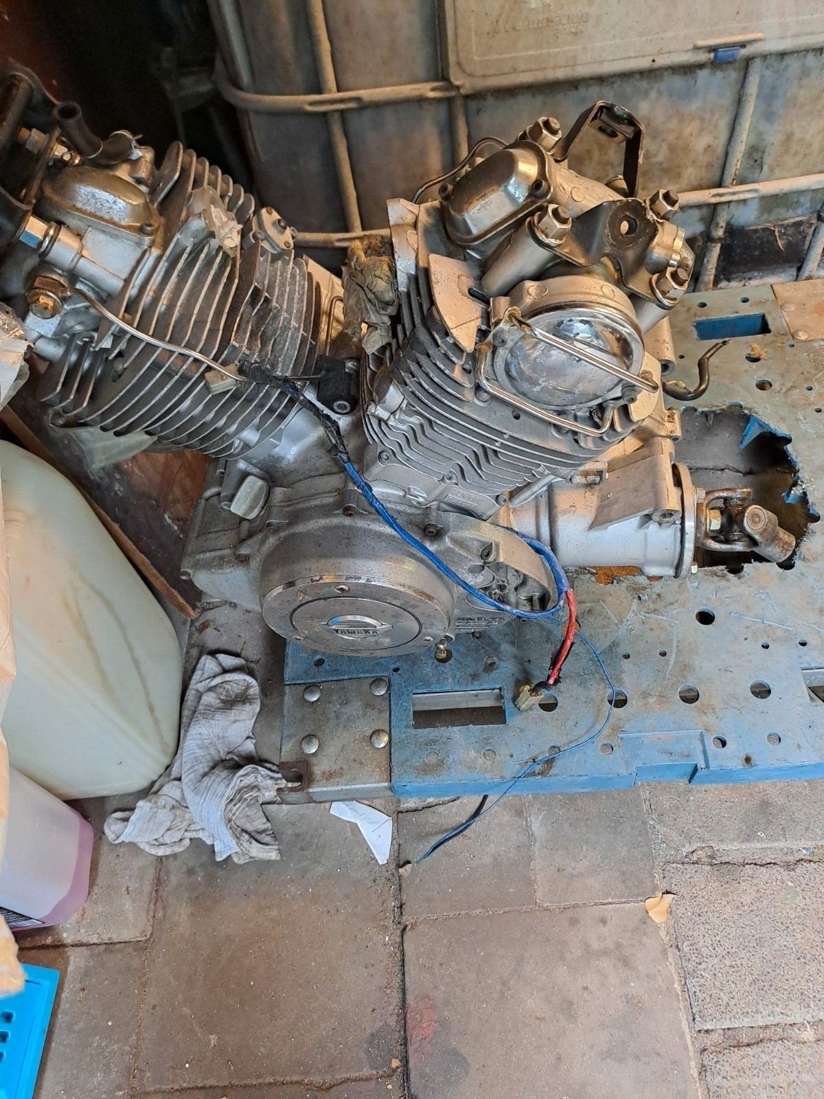 Yamaha Virago XV750 motorblok, Ophalen, Gebruikt