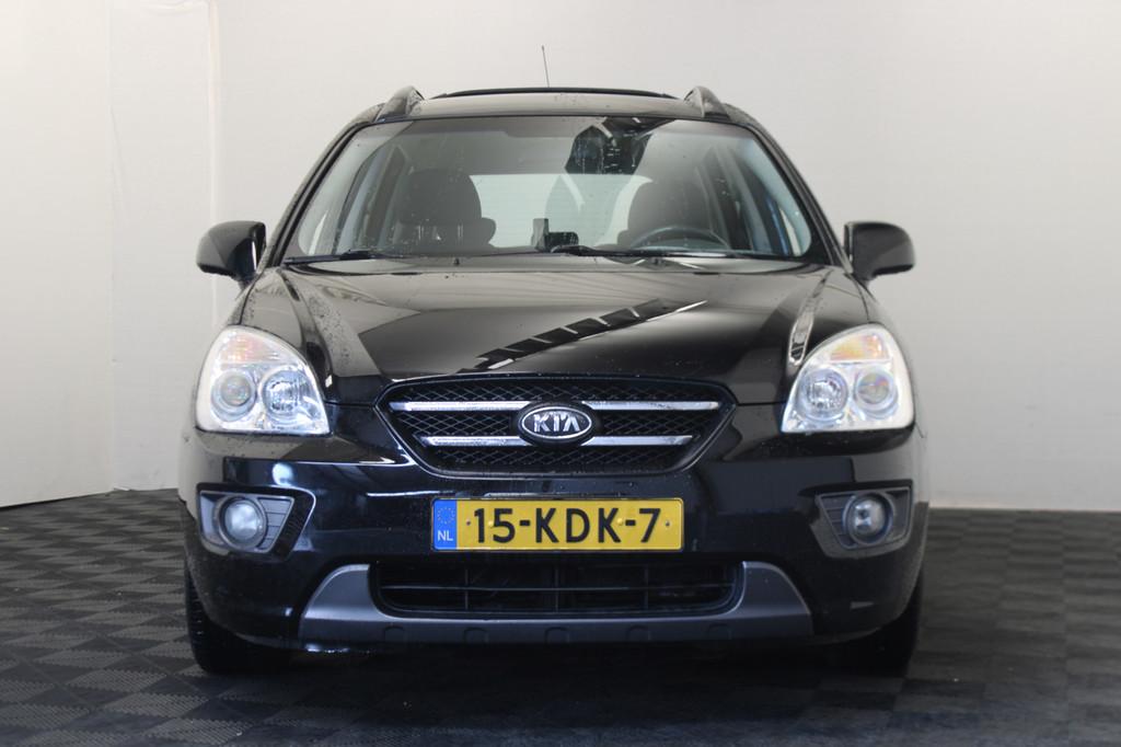 Kia Carens 2.0 CVVT X-ecutive (bj 2009), Auto's, Kia, Voorwielaandrijving, Stof, Gebruikt, Zwart