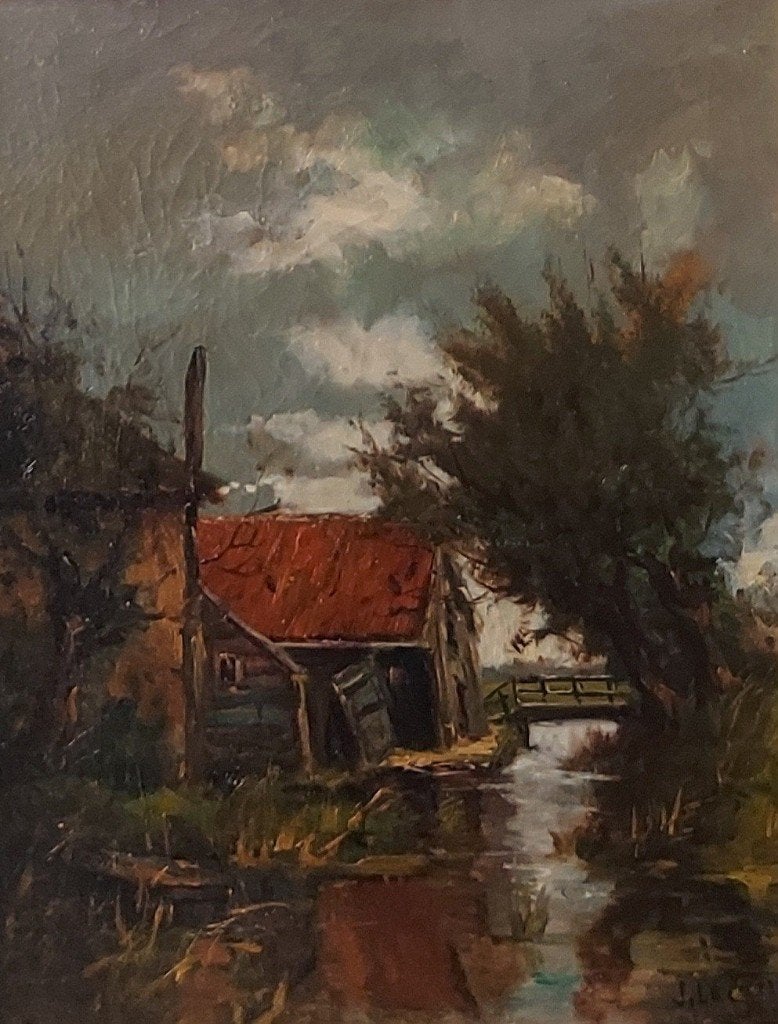 J Le Combe - lecombe - J wie herkent de kunstenaar Lecombe?, Ophalen of Verzenden