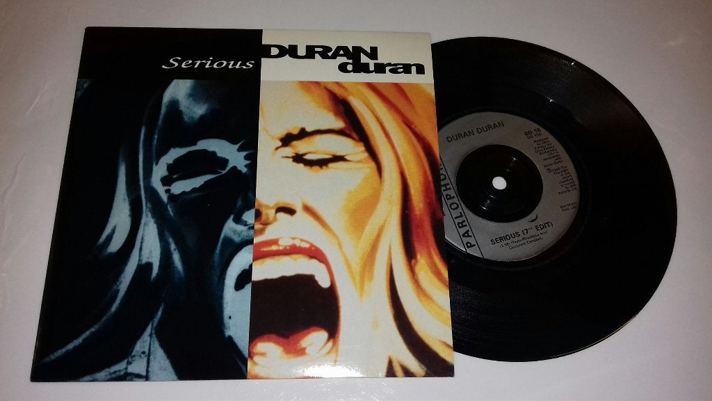 Duran Duran VINYL SINGLE 7 INCH Serious Engelse persing, Fotohoes, 7 inch, Ophalen of Verzenden, Pop