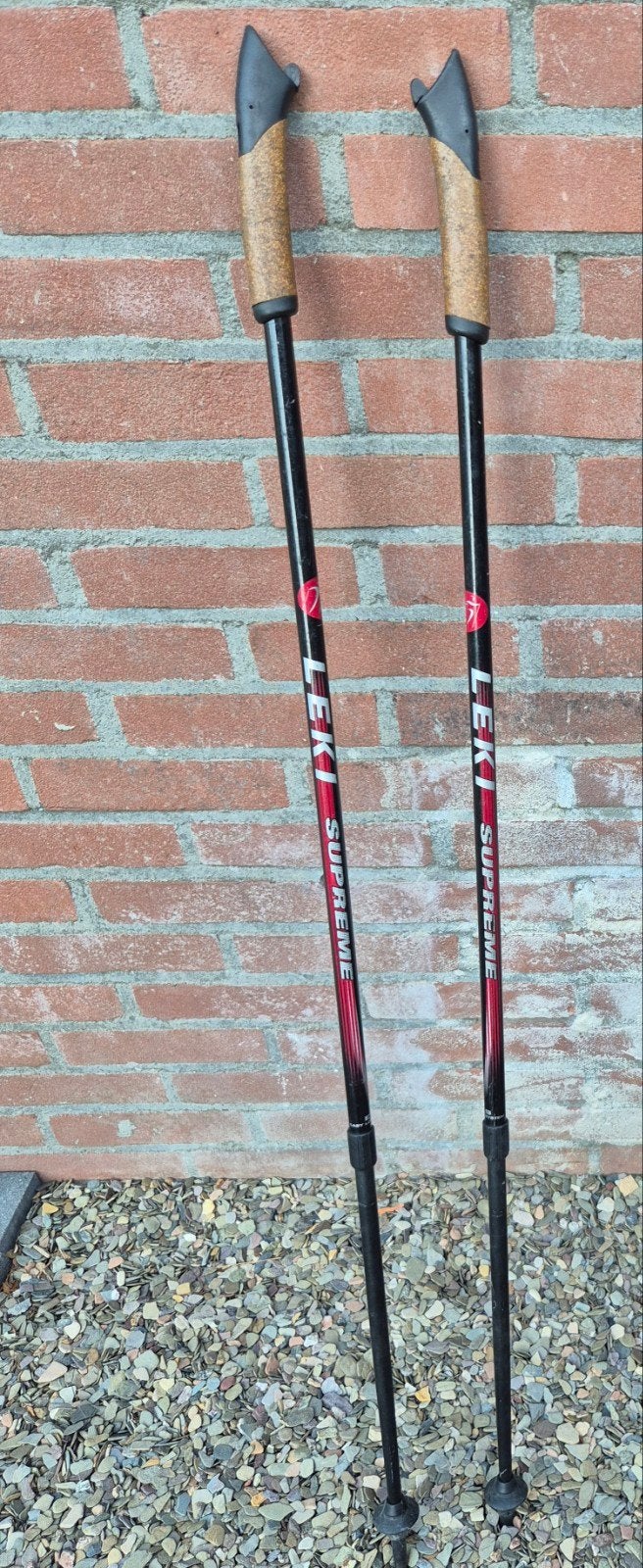 Leki Supreme wandelstokken - Gebruikt, Ophalen of Verzenden, Gebruikt, Wandelstok