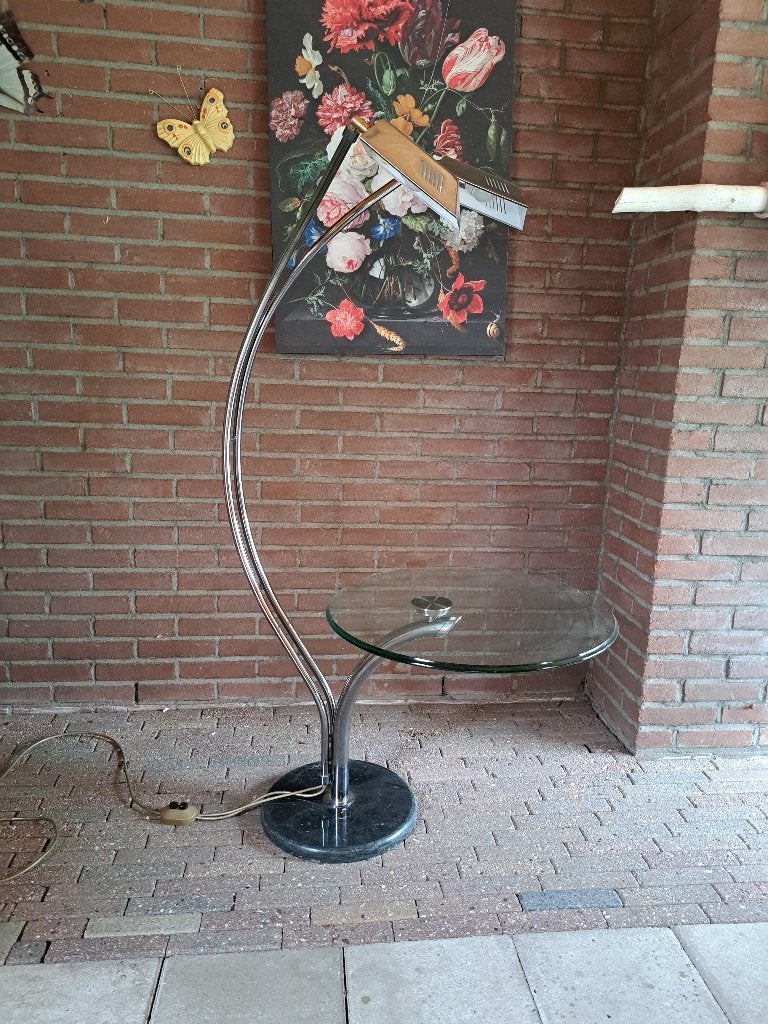 staande lamp, Ophalen, Gebruikt, Glas, 100 tot 150 cm