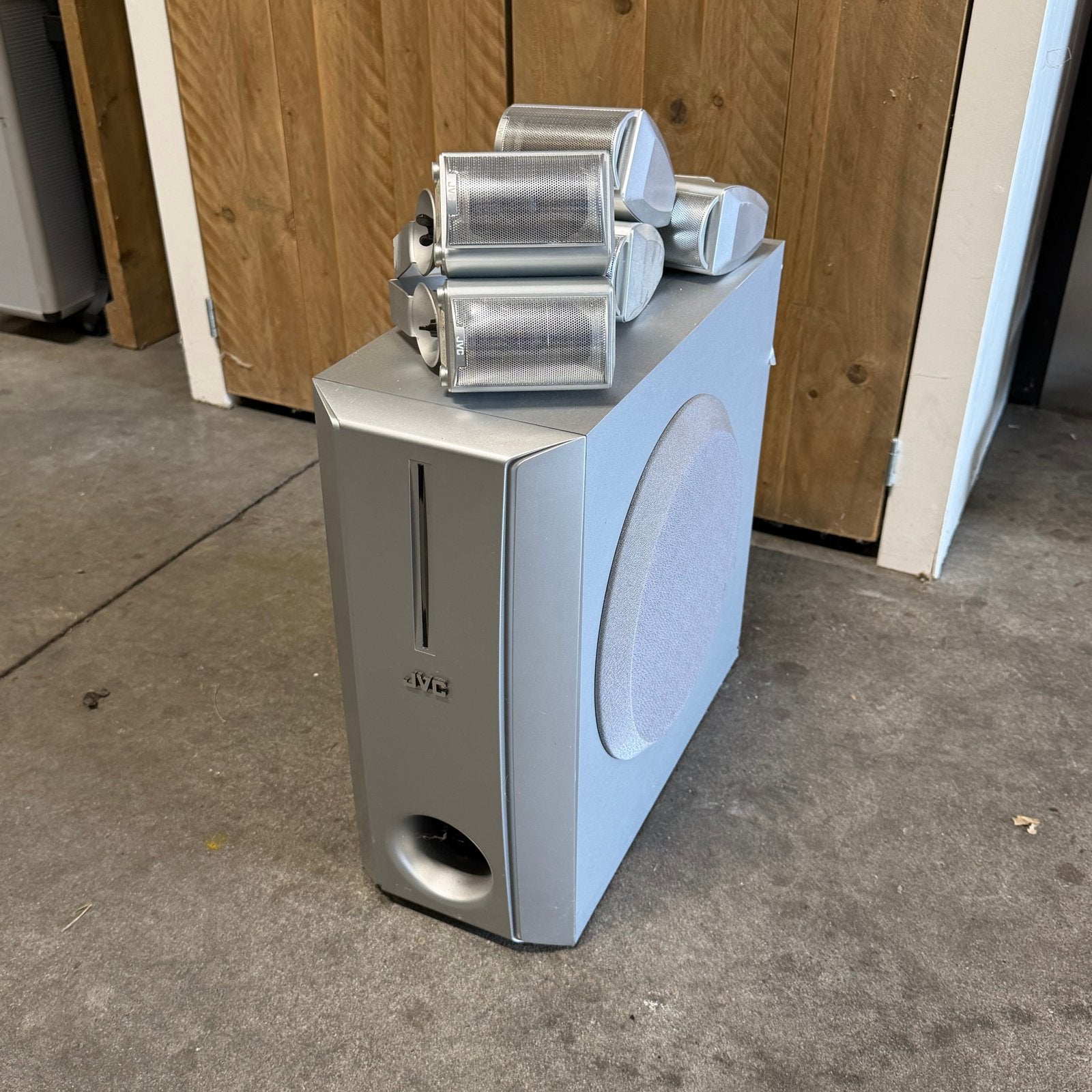 JVC Stereo Set met 5 Satelliet Speakers en Subwoofer, Gebruikt, JVC, Speakers, Losse componenten