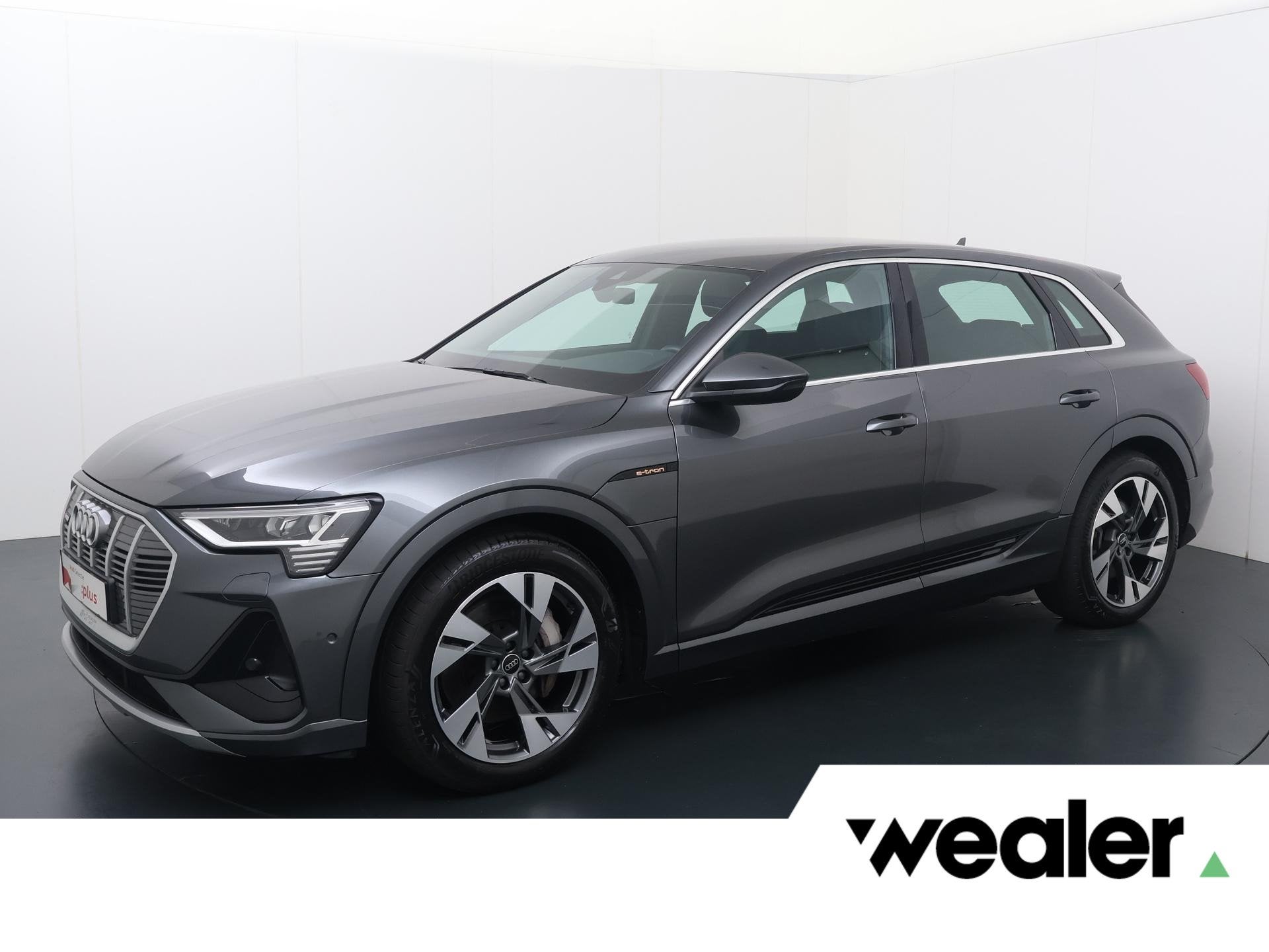 Audi e-tron 55 quattro S edition 95 kWh | 408 PK | SoH 100%, Auto's, 12 maanden, Zwart, 95 kWh, Leder
