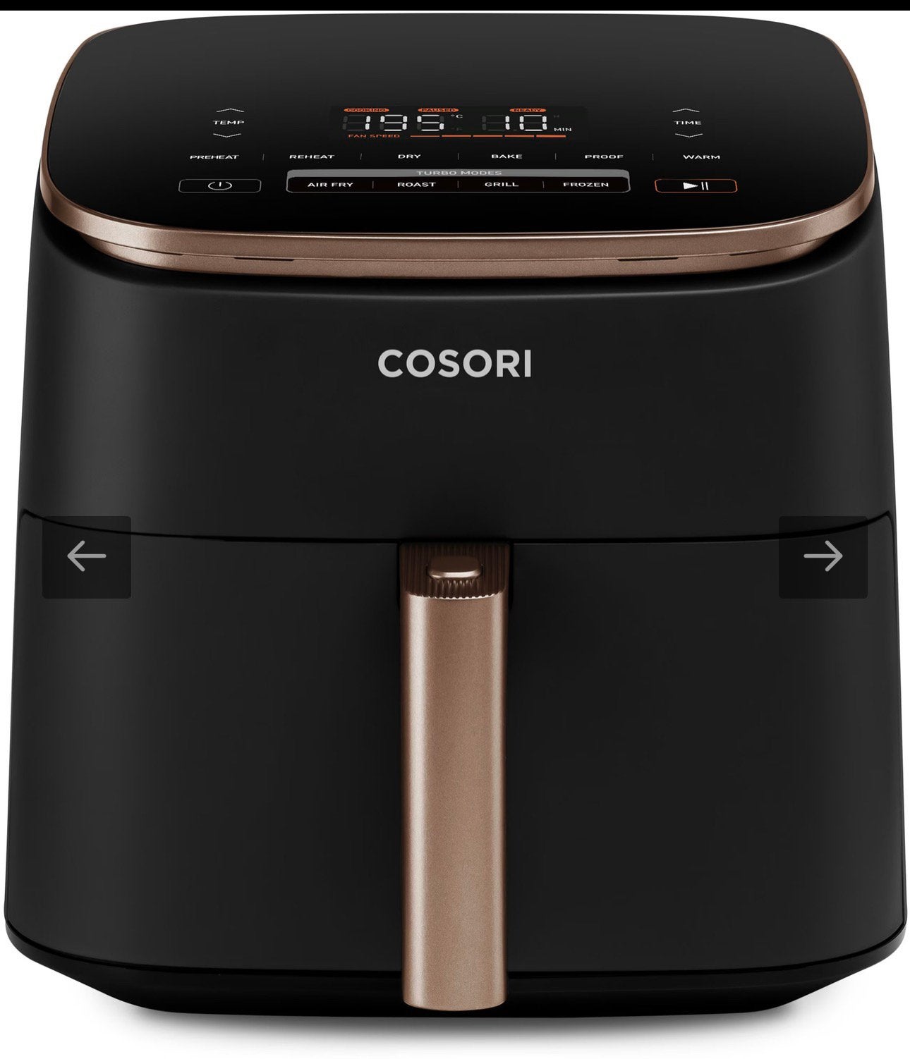 New in doos cosori turboblaze airfryer xxl