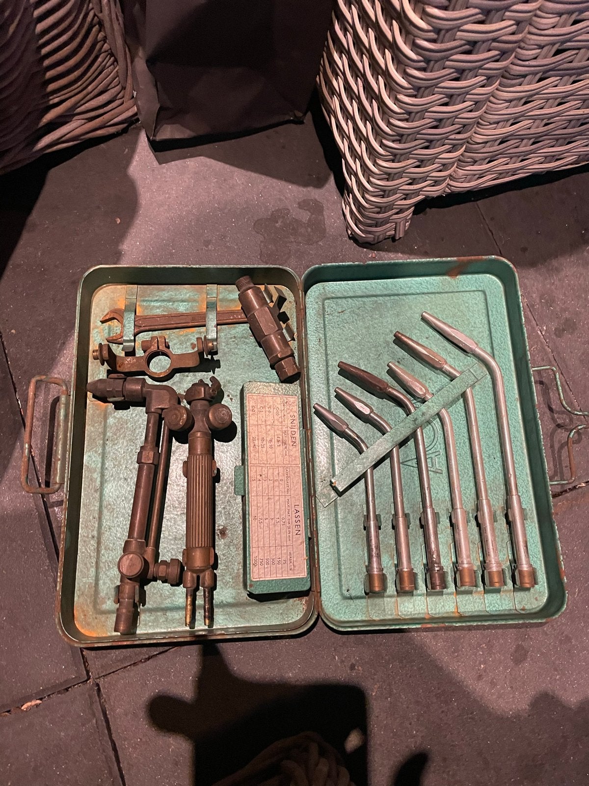 Vintage AGA Autogeen Las- en Snijbrander Set in Koffer, Doe-het-zelf en Verbouw, Ophalen of Verzenden, Gebruikt, Overige typen