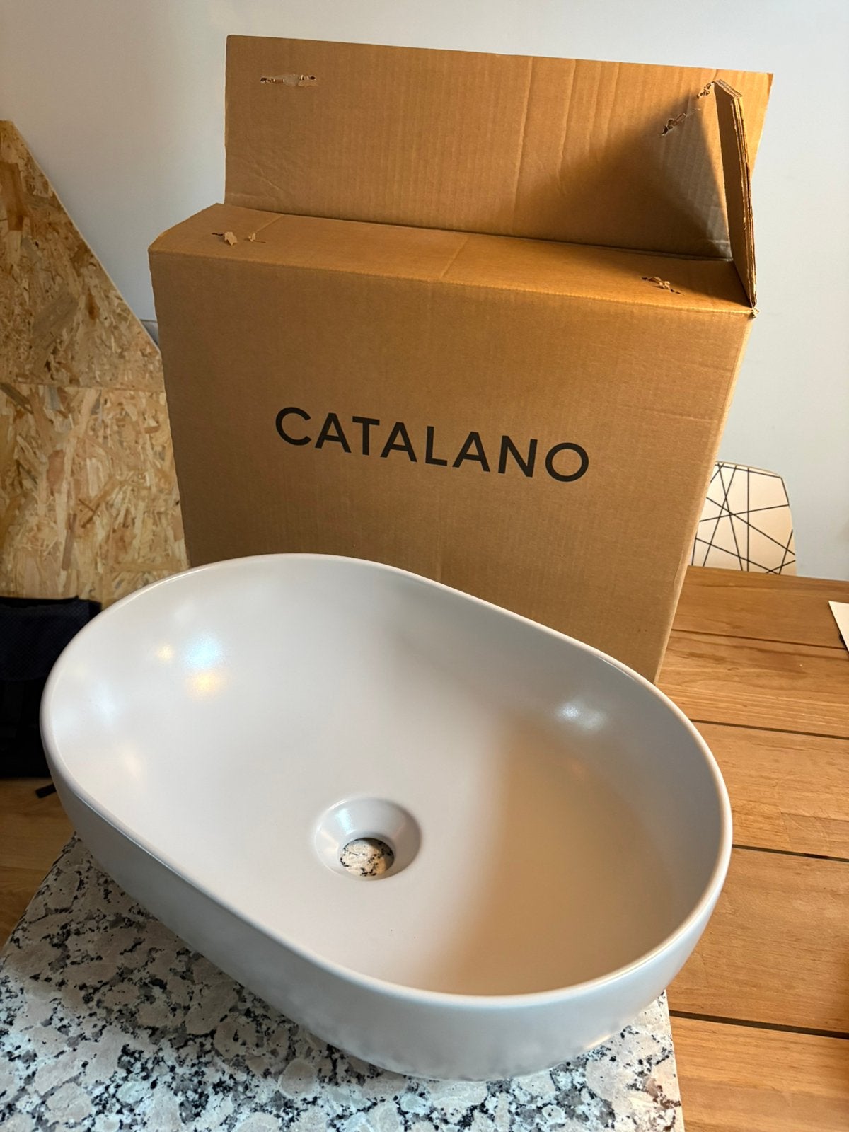 Waskom ovaal Catalano, Huis en Inrichting, Ophalen, Overige typen, Nieuw, Minder dan 25 cm