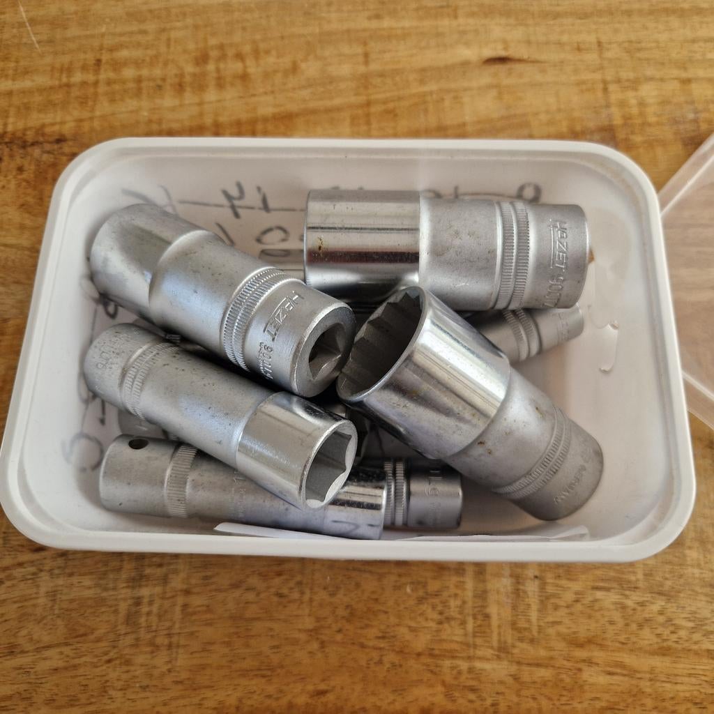 Hazet doppen 1/2" (diverse staat), Ophalen of Verzenden