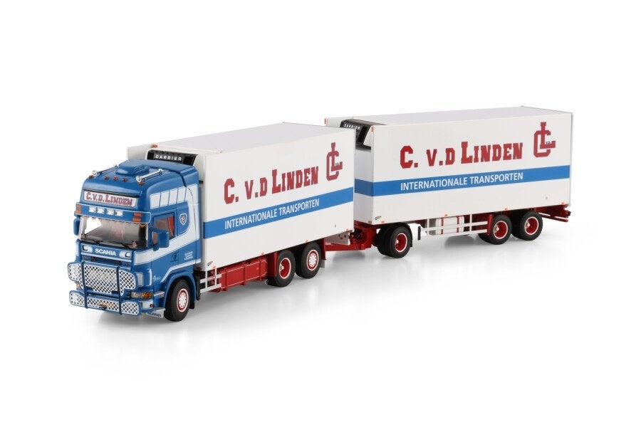 WSI  SCANIA R 4 TOPLINE 6X2 REEFER COMBI  C.V.D. LINDEN NEW, Ophalen of Verzenden, Nieuw, Bus of Vrachtwagen, Wsi