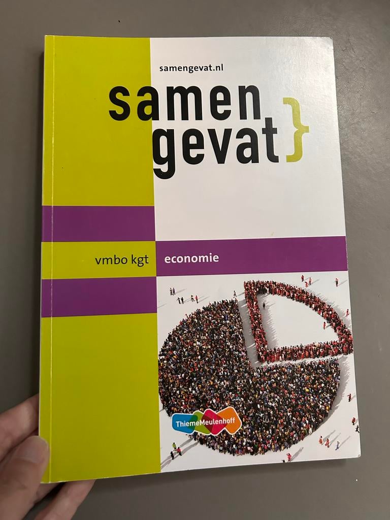 Samengevat vmbo kgt economie - ThiemeMeulenhoff, Ophalen of Verzenden, Gamma, Zo goed als nieuw, LBO