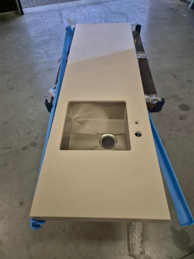Aanrechtblad met wasbak, Ophalen of Verzenden, 25 tot 50 cm, 50 tot 100 cm, Minder dan 100 cm