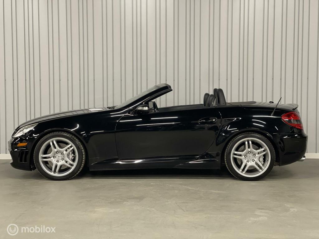 Mercedes SLK AMG 55 400+ pk airco/nek-stoelverwarming/flippe, Auto's, Mercedes-Benz, Automaat, Achterwielaandrijving, 8 cilinders