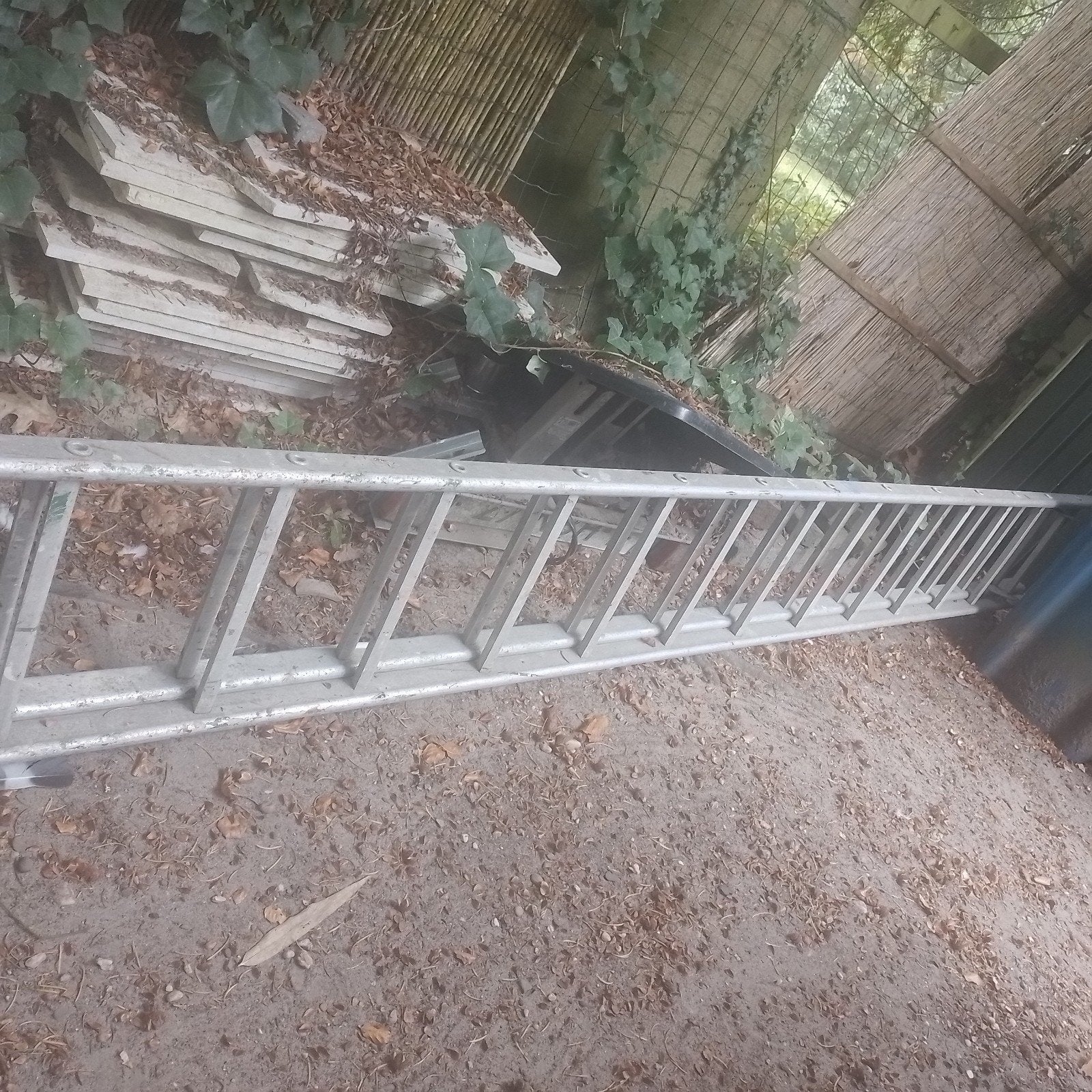 uitschuif ladder te koop, Ophalen, Gebruikt, Ladder, 4 meter of meer
