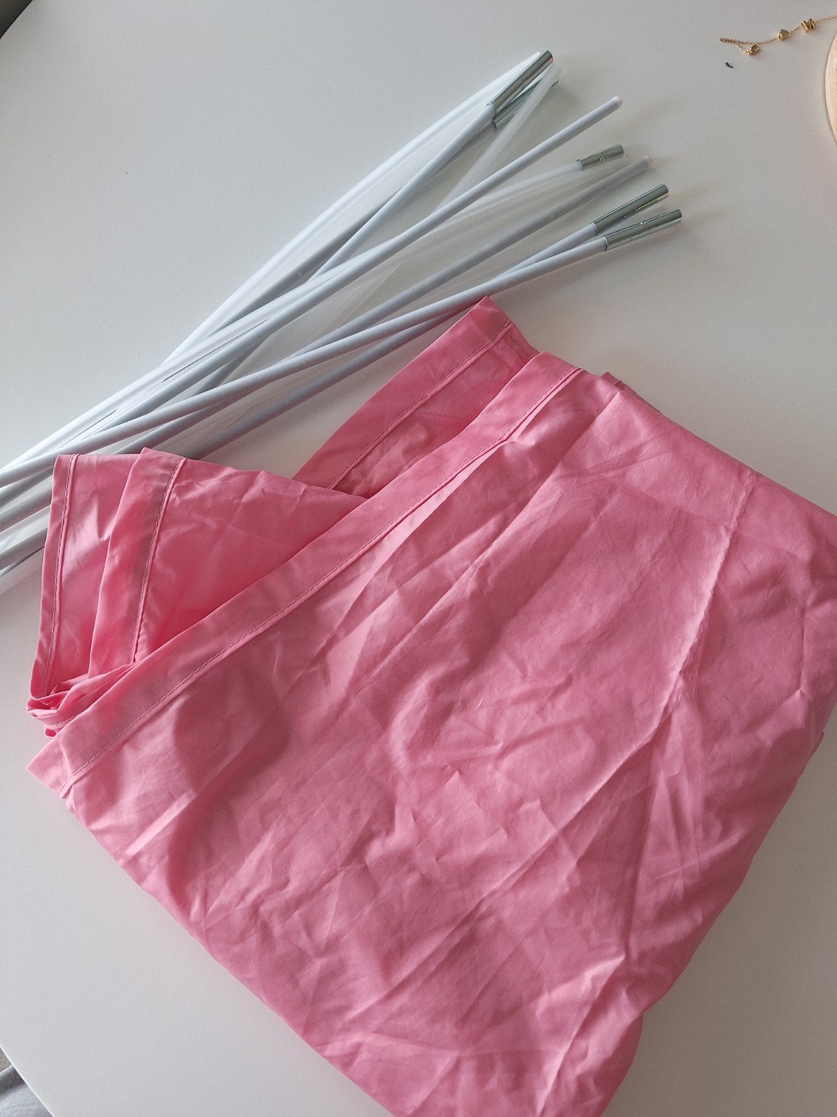 Ikea Sufflett bedtent roze - Zeer goede staat, Ophalen of Verzenden, Zo goed als nieuw, Minder dan 140 cm, Minder dan 70 cm