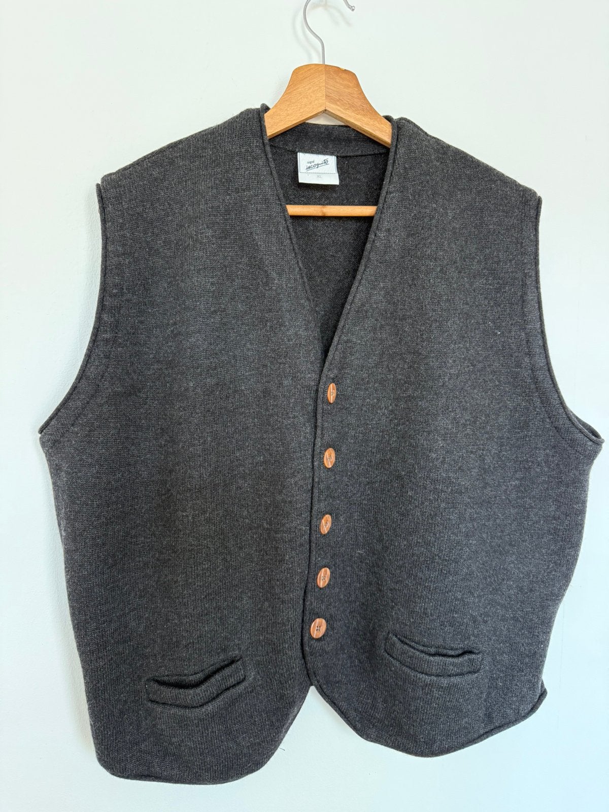 100%wollen gilet vest Xl, Ophalen of Verzenden, Nieuw, Maat 46/48 (XL) of groter, Grijs