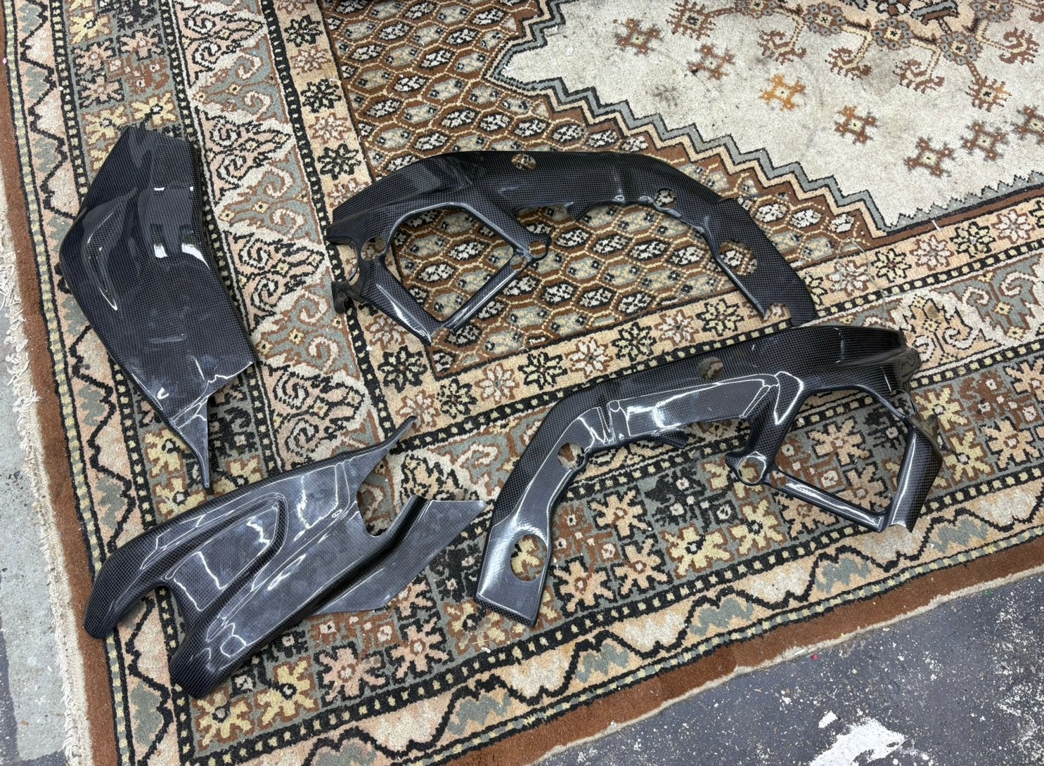 Carbon frame en achterbrug bescherming Bmw S1000RR, Ophalen of Verzenden