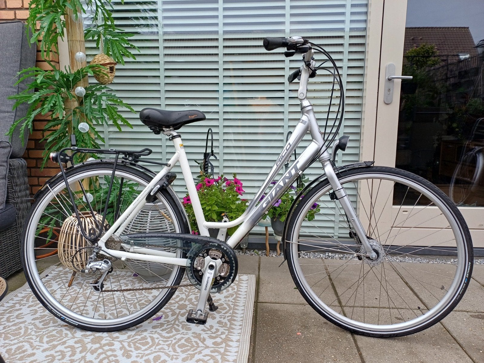 Giant Rico Damesfiets 28 inch, 27 versnellingen, 53 tot 56 cm, Velgrem, Versnellingen, Zo goed als nieuw