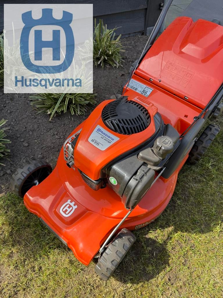 Husqvarna LC 247SP Benzine Grasmaaier, Ophalen, Cirkelmaaier, Zo goed als nieuw, Opvangbak